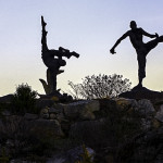 Capoeiras, completed in 2006, is perhaps one of the most photographed sculptures at the Sculpture Garden in Liverpool.